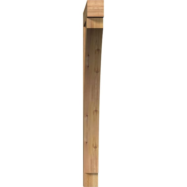 Thorton Block Rough Sawn Bracket, Western Red Cedar, 4W X 40D X 48H